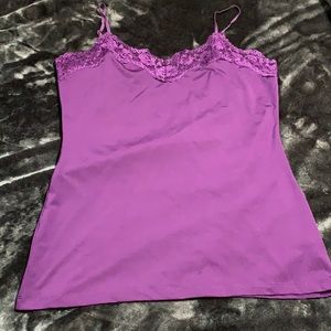 Deep purple lace camisole